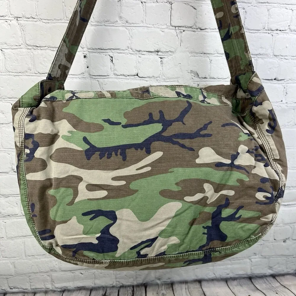 Ralph Lauren Denim & Supply Camo Canvas Military Tote Messenger Bag RipStop